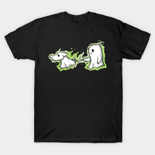 Spirit Ghost Goes For A Walk With The Ghost Dog T-Shirt